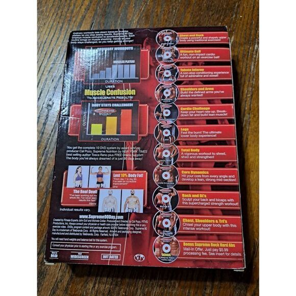 Get Ripped in 90 Days Tom Holland Supreme 90 Day System Complete 10 Disc Set - Picture 2 of 4